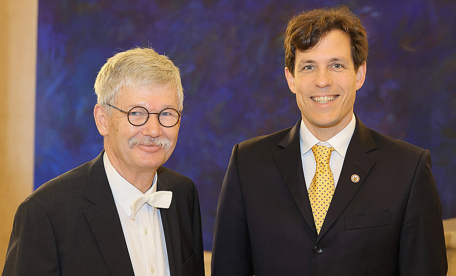 Ronny Thomale und Thomas O. Höllmann (Foto: BAdW / Stefan Obermeier)