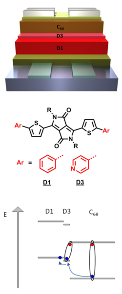 "Diketopyrrolopyrroles with a Distinct Energy Level Cascade for Efficient Charge Carrier Generation in Organic Solar Cells" 