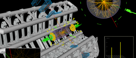 Higgs Zerfall in Myonen und Elektronen ATLAS Experiment © 2018 CERN ""