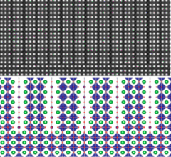 "LaCoO3 synthesized under tensile strain, e.g. on SrTiO3 substrates, relaxes the strain in an unconventional way"