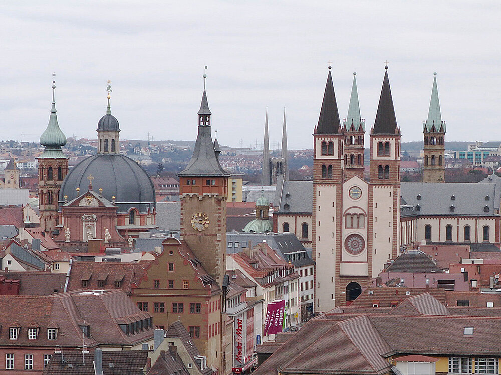 Blick auf die Altstadt von Würzburg. Foto: Robert Emmerich, 2007