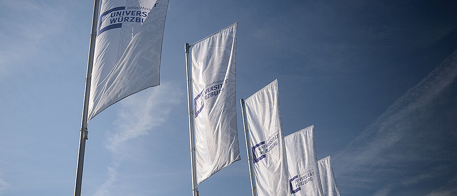 Flaggen der Universität Würzburg.