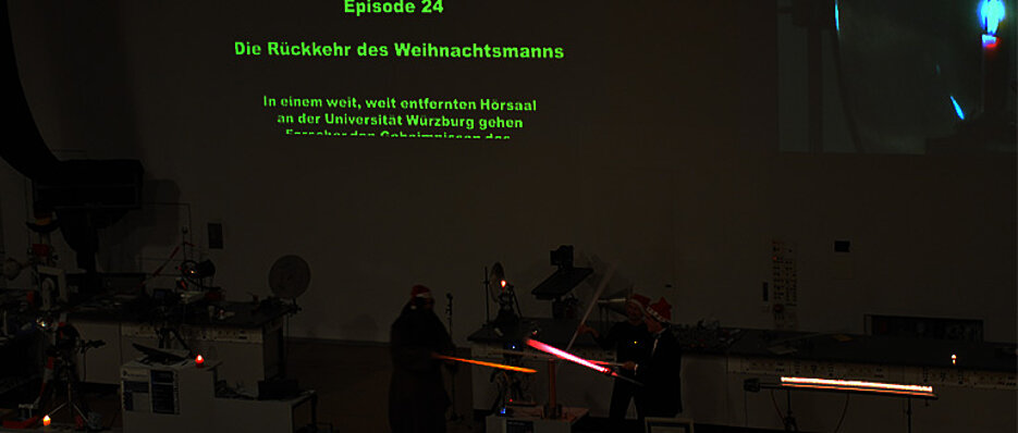 Laserschwerter auf der Experimentalbühne