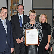 Die Fakultät für Humanwissenschaften erhielt die Auszeichnung in Silber. (Foto: Robert Emmerich) 