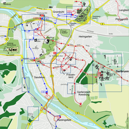 Lageplan Würzburg