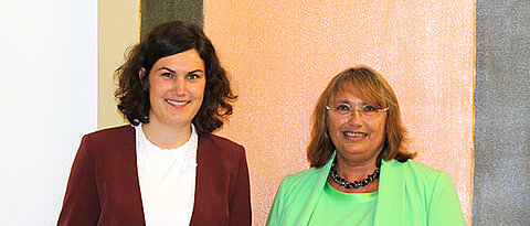 Ministerialdirigentin Dr. Andrea Siems (rechts) und Katrin Fürsich