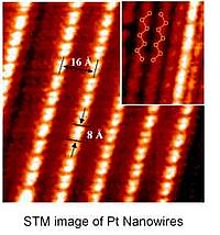 "STM image of Pt Nanowires"